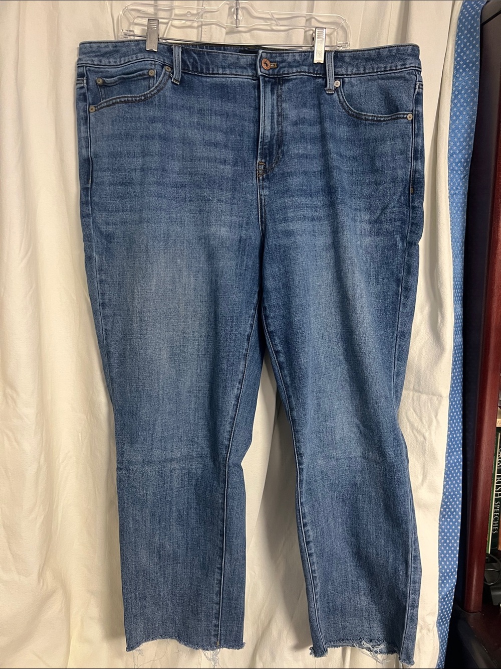 20W Talbots Modern Ankle Jean High-Rise Blue Denim Jeans - Women